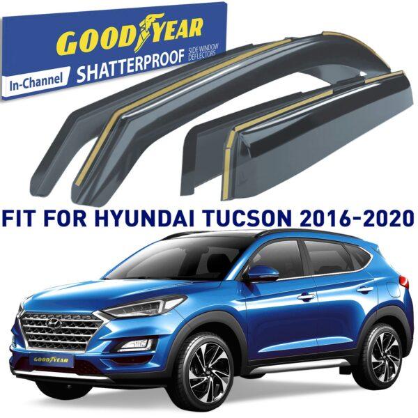 GOODYEAR In-Channel Window Deflectors Shatterproof