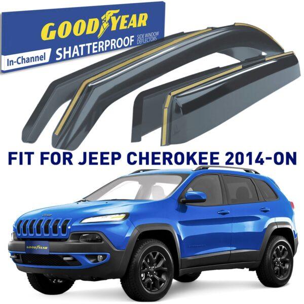 GOODYEAR In-Channel Window Deflectors Shatterproof