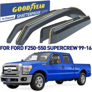 GOODYEAR In-Channel Window Deflectors Shatterproof