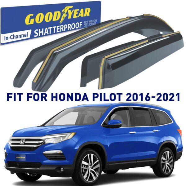 GOODYEAR In-Channel Window Deflectors Shatterproof