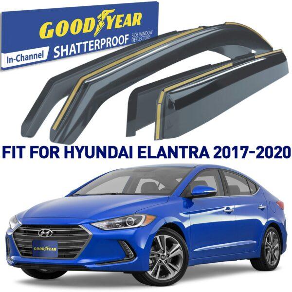 GOODYEAR In-Channel Window Deflectors Shatterproof