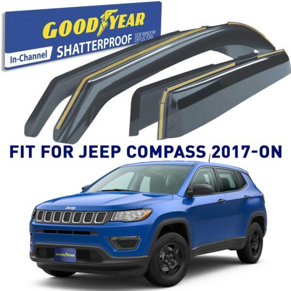 GOODYEAR In-Channel Window Deflectors Shatterproof