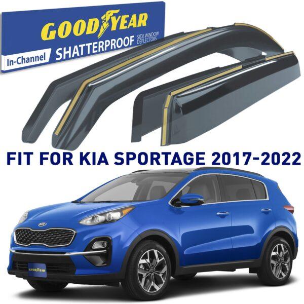 GOODYEAR In-Channel Window Deflectors Shatterproof