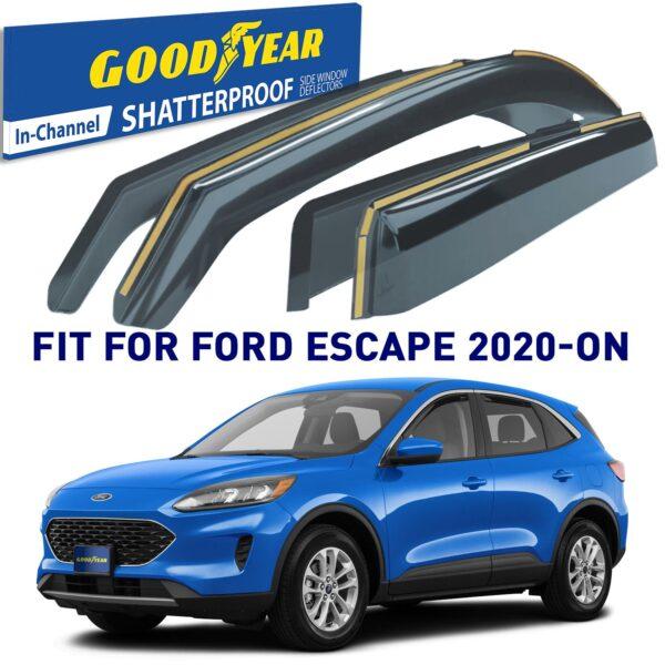 GOODYEAR In-Channel Window Deflectors Shatterproof