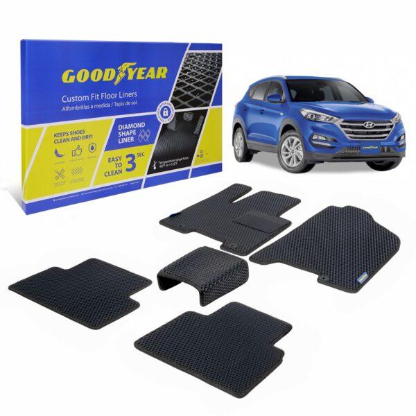 Goodyear custom-fit floor liners with Diamond Shape technology