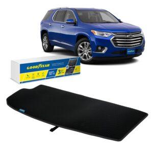 Goodyear Custom Fit Cargo Mat Liner for Chevrolet Traverse 2018-2021 - Heavy Duty Trunk Liner, Dimond Shape, Luggage with Waterproof, Liquid & Dirt Trapping Technology - Anti-Slip Cargo Liner-GY004502