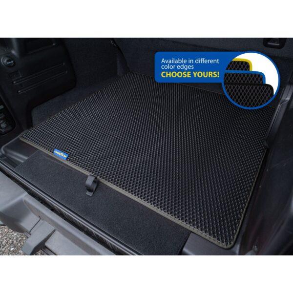 Goodyear Custom Fit Cargo Mat Liner for Jeep Wrangler 2019-2021 - Heavy Duty Trunk Liner, Dimond Shape, Luggage with Waterproof, Liquid & Dirt Trapping Technology - Anti-Slip Cargo Liner-GY004509