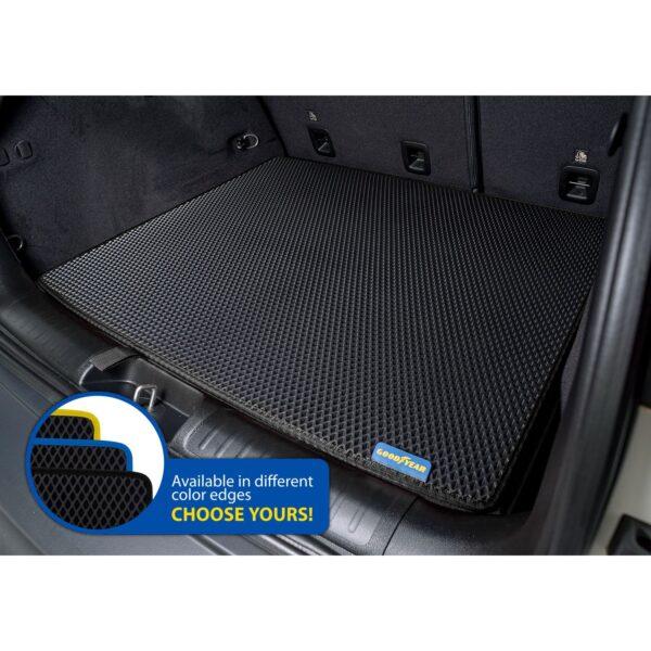 Goodyear Custom Fit Cargo Mat Liner for Jeep Cherokee 2018-2021 - Heavy Duty Trunk Liner, Dimond Shape, Luggage with Waterproof, Liquid & Dirt Trapping Technology - Anti-Slip Cargo Liner-GY004511