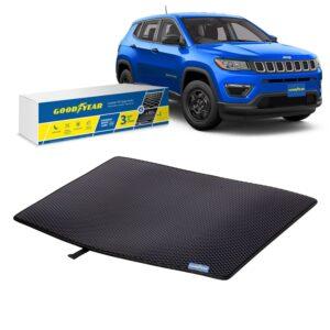 Goodyear Custom Fit Cargo Mat Liner for Jeep?Compass?2018-2021 - Heavy Duty Trunk Liner, Dimond Shape, Luggage with Waterproof, Liquid & Dirt Trapping Technology - Anti-Slip Cargo Liner-GY004512