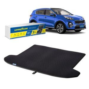 Goodyear Custom Fit Cargo Mat Liner for Kia Sportage 2017-2020 - Heavy Duty Trunk Liner, Dimond Shape, Luggage with Waterproof, Liquid & Dirt Trapping Technology - Anti-Slip Cargo Liner - GY004517