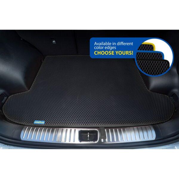 Goodyear Custom Fit Cargo Mat Liner for Kia Sportage 2017-2020 - Heavy Duty Trunk Liner, Dimond Shape, Luggage with Waterproof, Liquid & Dirt Trapping Technology - Anti-Slip Cargo Liner - GY004517