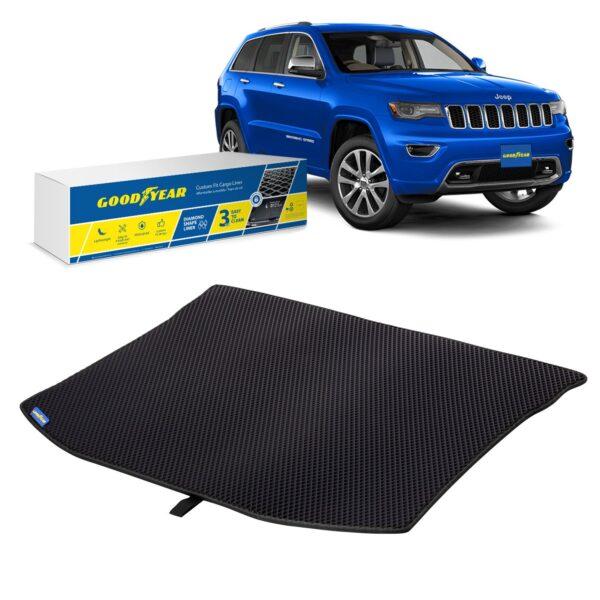 Goodyear Custom Fit Cargo Mat Liner for Jeep Grand Cherokee 2011-2021 - Heavy Duty Trunk Liner, Dimond Shape,Luggage with Waterproof,Liquid & Dirt Trapping Technology - Anti-Slip Cargo Liner-GY004518