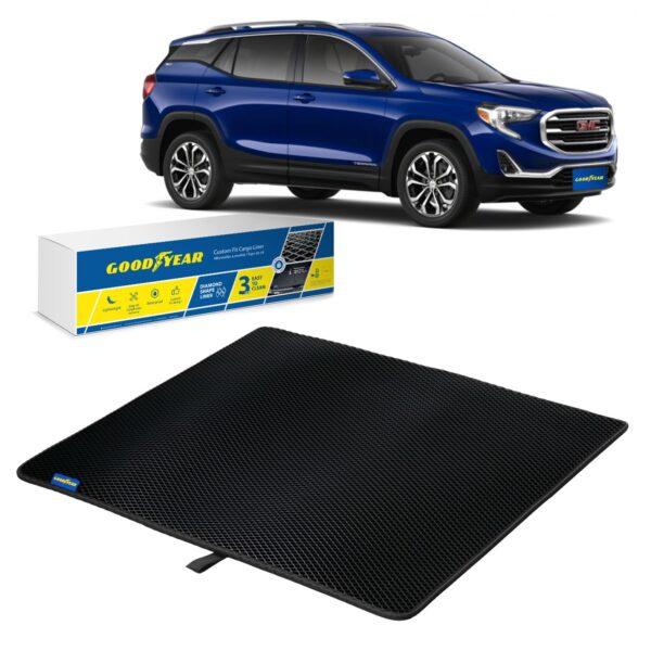 Goodyear Custom Fit Cargo Mat Liner for GMC Terrain 2018-2021 - Heavy Duty Trunk Liner, Dimond Shape, Luggage with Waterproof, Liquid & Dirt Trapping Technology - Anti-Slip Cargo Liner- GY004519