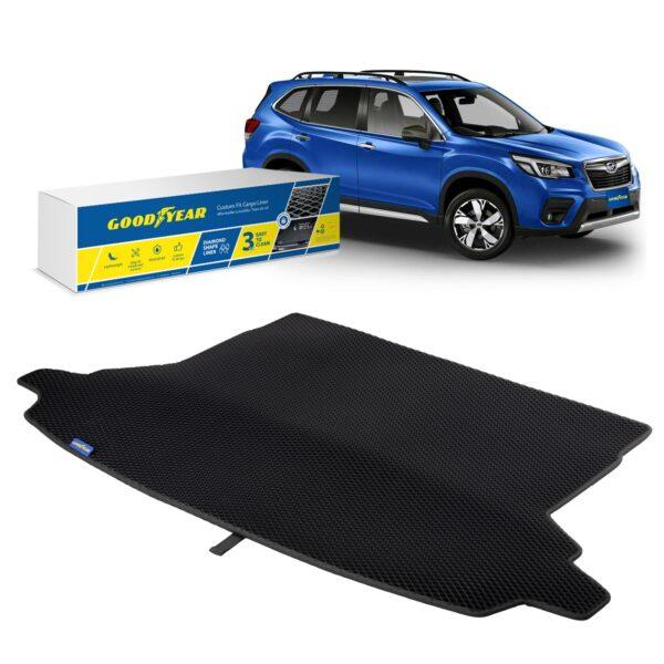 Goodyear Custom Fit Cargo Mat Liner for Subaru Forester 2019-2021 - Heavy Duty Trunk Liner, Dimond Shape,Luggage with Waterproof,Liquid & Dirt Trapping Technology - Anti-Slip Cargo Liner - GY004522