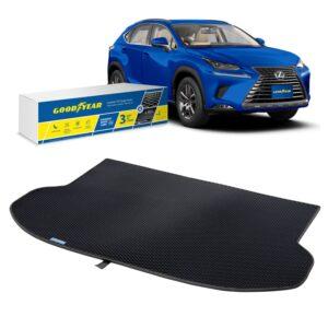 Goodyear Custom Fit Cargo Mat Liner for Lexus NX 2015-2021 - Heavy Duty Trunk Liner, Dimond Shape,Luggage with Waterproof,Liquid & Dirt Trapping Technology - Anti-Slip Cargo Liner - GY004523