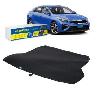 Goodyear Custom Fit Cargo Mat Liner for Kia Forte 2019-2021 - Heavy Duty Trunk Liner, Dimond Shape,Luggage with Waterproof,Liquid & Dirt Trapping Technology - Anti-Slip Cargo Liner - GY004542