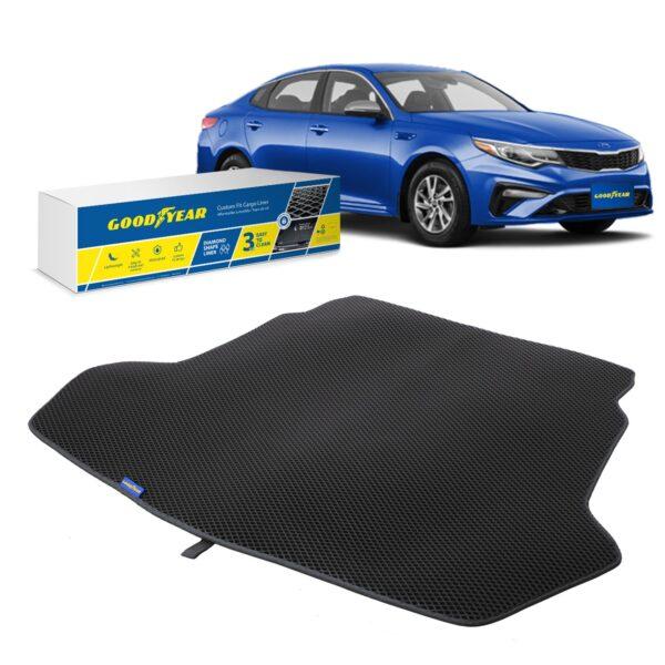 Goodyear Custom Fit Cargo Mat Liner for Kia Optima 2016-2020 - Heavy Duty Trunk Liner, Dimond Shape,Luggage with Waterproof,Liquid & Dirt Trapping Technology - Anti-Slip Cargo Liner - GY004548