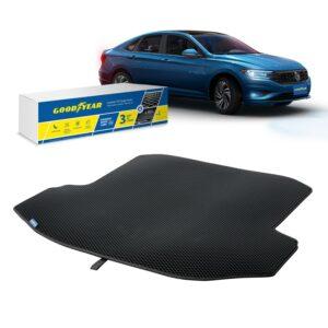 Goodyear Custom Fit Cargo Mat Liner for Volkswagen Jetta 2019-2021 - Heavy Duty Trunk Liner, Dimond Shape,Luggage with Waterproof,Liquid & Dirt Trapping Technology - Anti-Slip Cargo Liner - GY004570