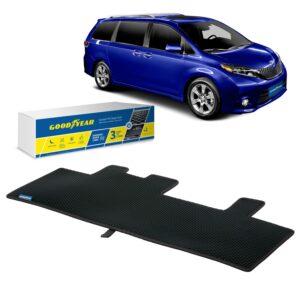 Goodyear Custom Fit Cargo Mat Liner for Toyota Sienna 2011-2020 - Heavy Duty Trunk Liner, Dimond Shape, Luggage with Waterproof, Liquid & Dirt Trapping Technology - Anti-Slip Cargo Liner - GY004640