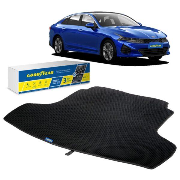 Goodyear Custom Fit Cargo Mat Liner for Kia K-5 2021 - Heavy Duty Trunk Liner, Diamond Shape,Luggage with Waterproof,Liquid Trapping Technology - Anti-Slip Cargo Liner - GY004643