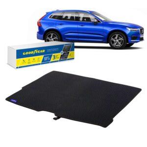 Goodyear Custom Fit Cargo Mat Liner for Volvo XC60 2018-2021 - Heavy Duty Trunk Liner, Diamond Shape, Luggage with Waterproof, Liquid & Dirt Trapping Technology - Anti-Slip Cargo Liner - GY004649