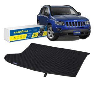 Goodyear Custom Fit Cargo Mat Liner for Jeep Compass 2007-2017 - Heavy Duty Trunk Liner, Diamond Shape, Luggage with Waterproof, Liquid & Dirt Trapping Technology -Anti-Slip Cargo Liner - GY004669