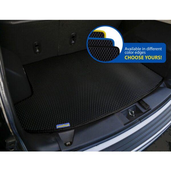 Goodyear Custom Fit Cargo Mat Liner for Jeep Compass 2007-2017 - Heavy Duty Trunk Liner, Diamond Shape, Luggage with Waterproof, Liquid & Dirt Trapping Technology -Anti-Slip Cargo Liner - GY004669