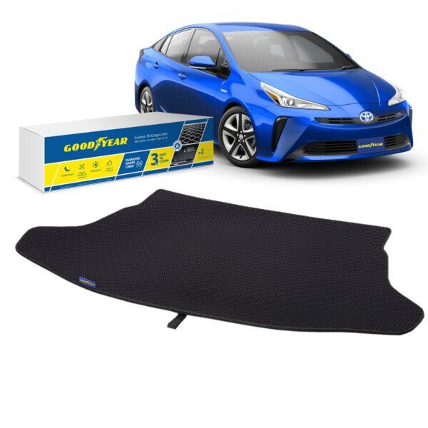 Goodyear Custom Fit Cargo Mat Liner for Toyota Prius 2016-2021 - Heavy Duty Trunk Liner, Diamond Shape, Luggage with Waterproof, Liquid Trapping Technology - Anti-Slip Cargo Liner - GY004687