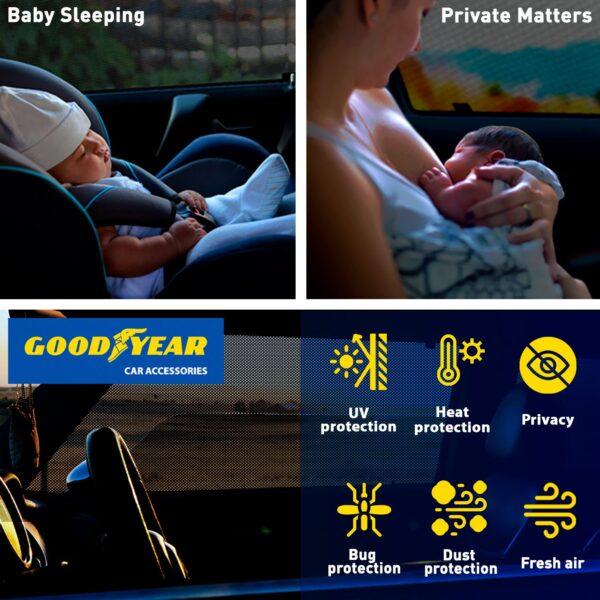 Goodyear Magnetic Car Window Sunshades