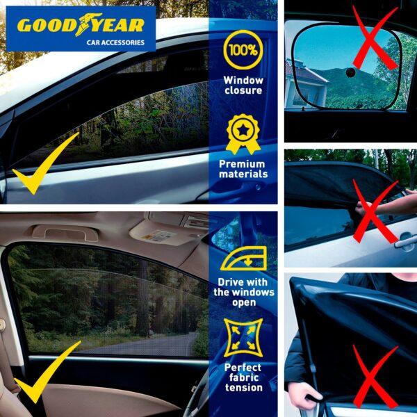 Goodyear Magnetic Car Window Sunshades