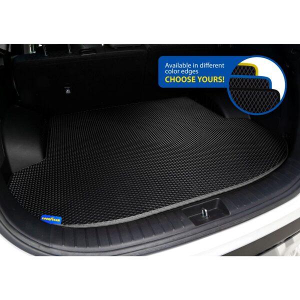 Goodyear Custom Fit Cargo Mat Liner for Hyundai Santa Fe 2019-2020 - Heavy Duty Trunk Liner, Dimond Shape,Luggage with Waterproof,Liquid & Dirt Trapping Technology - Anti-Slip Cargo Liner - GY004897