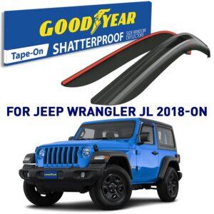 GOODYEAR Tape-On Window Deflectors Shatterproof