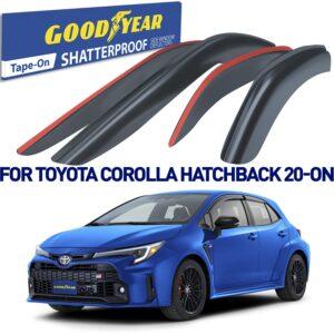 GOODYEAR Tape-On Window Deflectors Shatterproof