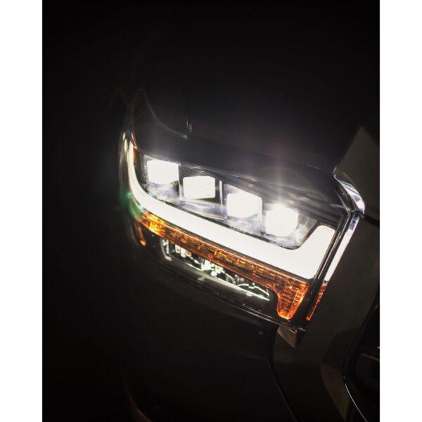 Alpha Owls 2014-2019 Toyota Tundra Quad Pro LED Headlight - Black Housing