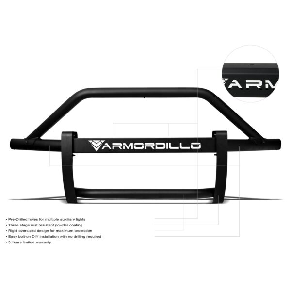 Armordillo 2019-2021 Chevy Silverado 1500 AR Pre-Runner Guard - Matte Black