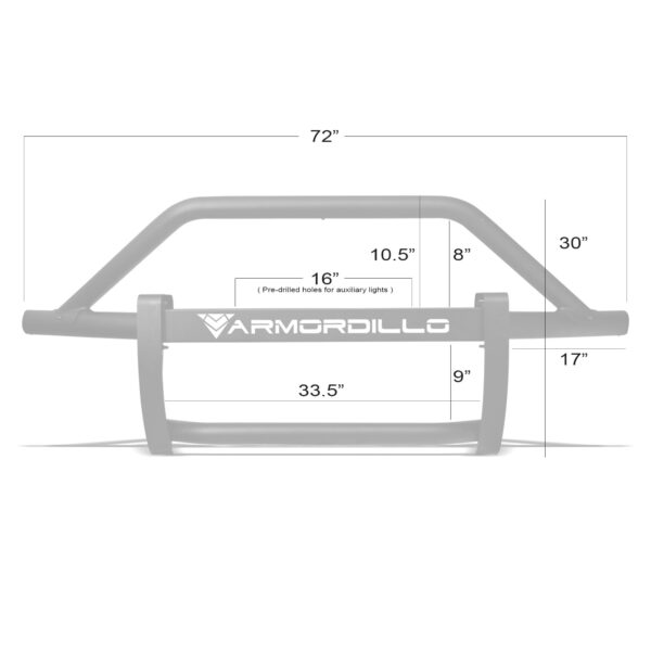 Armordillo 2017-2021 Nissan Titan (EXCL. XD) AR Pre-Runner Guard - Matte Black