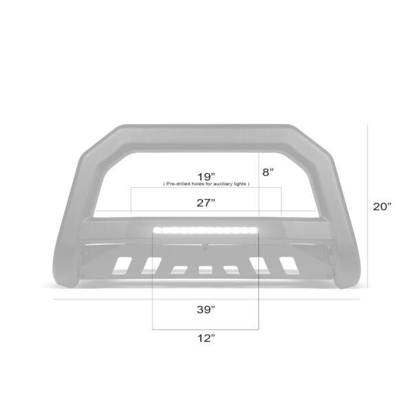 Armordillo 2005-2022 Toyota Tacoma AR-T Bull Bar - Matte Black