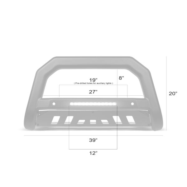 Armordillo 2016-2022 Nissan Titan AR-T Bull Bar w/Parking Sensor - Matte Black