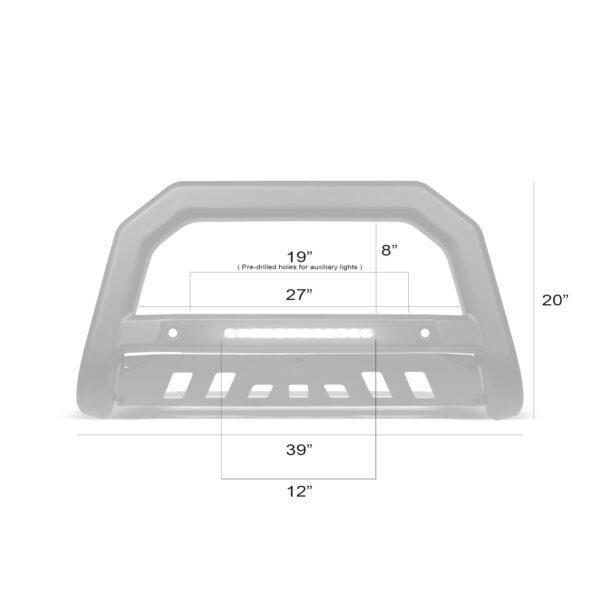 Armordillo 2019-2022 Dodge Ram 1500 AR-T Bull Bar w/Parking Sensor - Matte Black