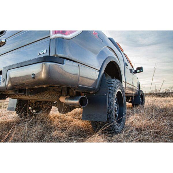 Husky Kick Back Mud Flaps 14" Wide - Stainless Steel Top and Wt 17113