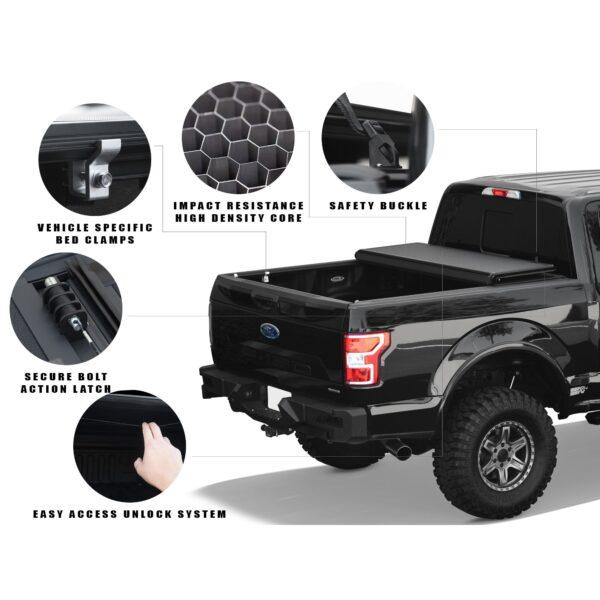 Armordillo 2014-2018 Chevy Silverado / Gmc Sierra CoveRex TFX Series Folding Truck Bed Tonneau Cover (6.5 Ft Bed)