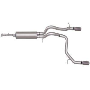 Cat-Back Dual Split Exhaust System; Aluminized