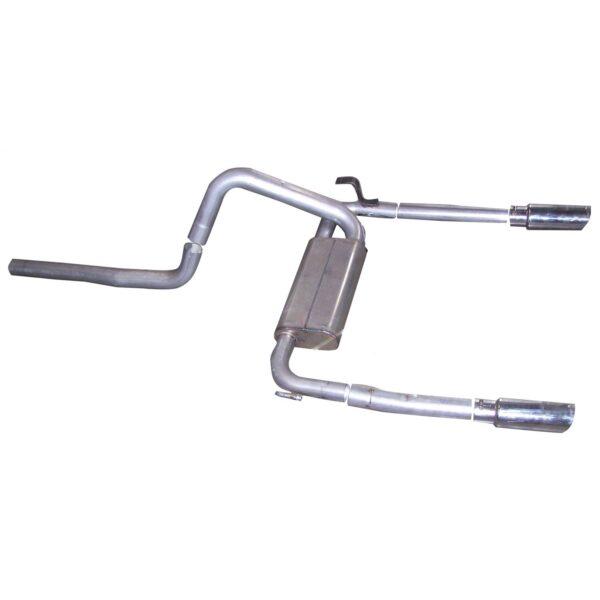 Cat-Back Dual Exhaust System; Aluminized