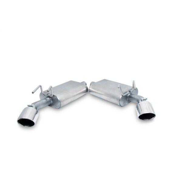 Axle Back Dual Exhaust System; Aluminized