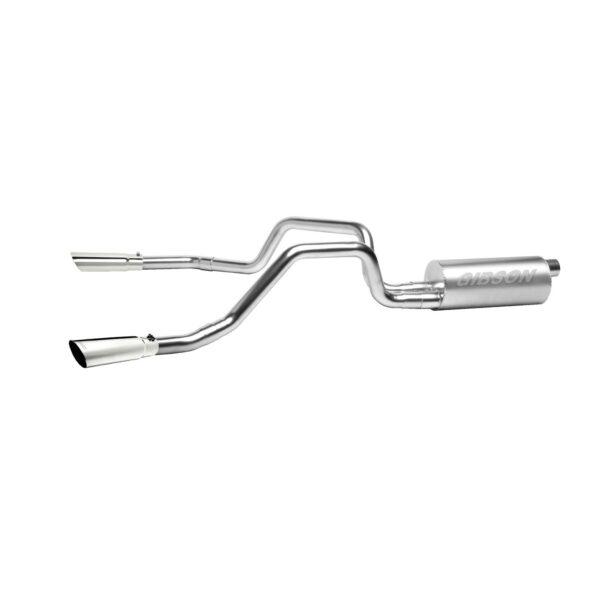 Cat-Back Dual Split Exhaust System; Aluminized