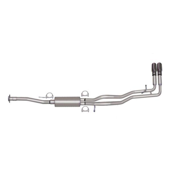 Cat-Back Dual Sport Exhaust System; Aluminized