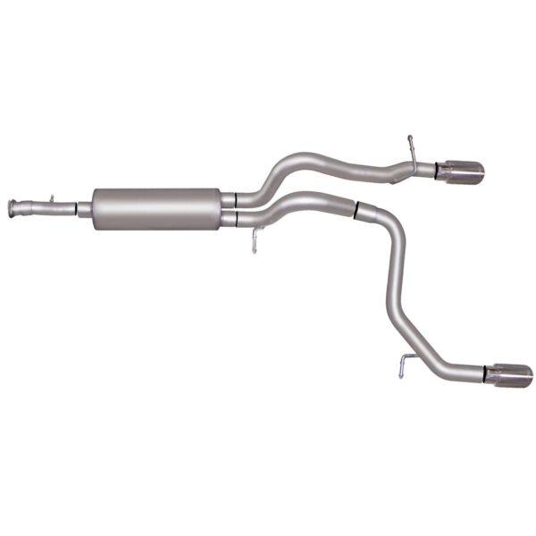 Cat-Back Dual Split Exhaust System; Stainless