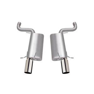 Axle Back Dual Exhaust System; Stainless