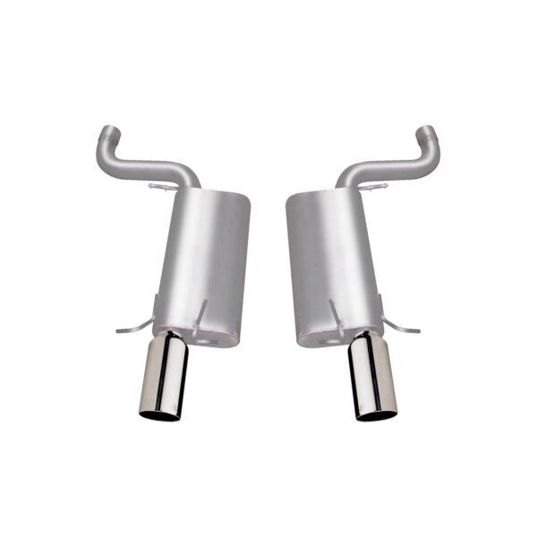 Axle Back Dual Exhaust System; Stainless