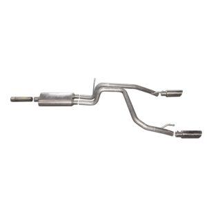 Cat-Back Dual Split Exhaust System; Stainless